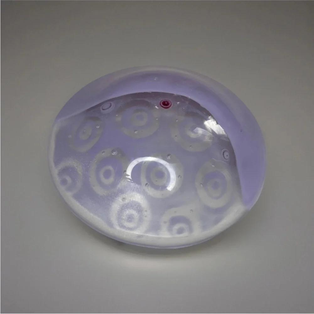 Artistic Lavender Millefiori Glass Trinket Dish